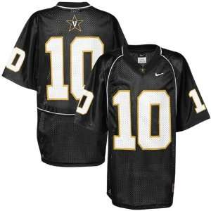   #10 Youth Replica Football Jersey Black (Large)