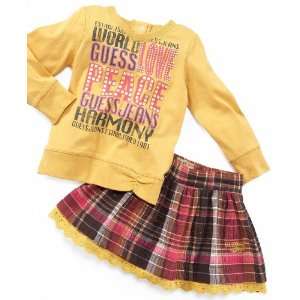  Guess Baby Skirt, Baby Girl Plaid Skirt Plaid 18M Baby