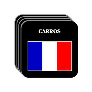  France   CARROS Set of 4 Mini Mousepad Coasters 