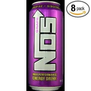 NOS Energy Drink, Grape, 16 Ounce (Pack Grocery & Gourmet Food