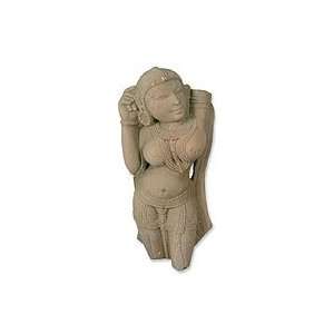  NOVICA Sandstone sculpture, Seductress