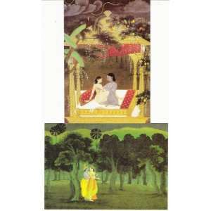  2 Postcards   Krishna and Radha 