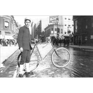  New York City Bike Messenger 16X24 Giclee Paper
