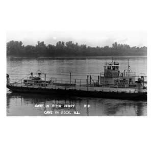 Salem, Illinois   Cave in Rock Ferry Docked Photography Premium Poster 