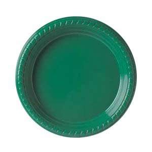  Solo PS75G 0099 7 Green Plastic Plate 500 / CS Kitchen 