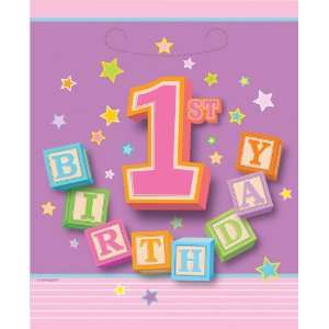  1st Birthday Party Supplies Birthday Girl Blocks Treat 