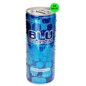 BLU Energy Drink 8.4 Ounce Cans (Pack of 24)  Grocery 