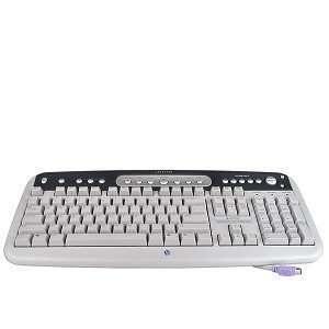  HP 5187 0341 104 Key PS/2 Multimedia Keyboard (Gray 