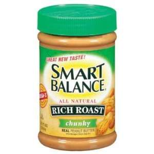 Smart Balance All Natural Rich Roast Chunky Peanut Butter 16 oz (Pack 