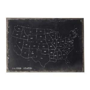  Chalk Outline Map Of Usa On Black Canvas 51 10006