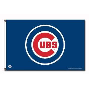 Chicago Cubs Logo (On Blue) 3x5 Banner Flag  Sports 