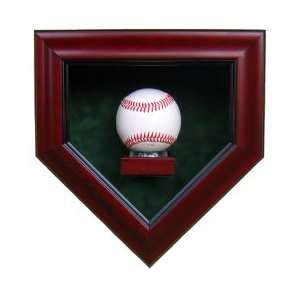  1 Baseball Homeplate Shaped Display Case Sports 