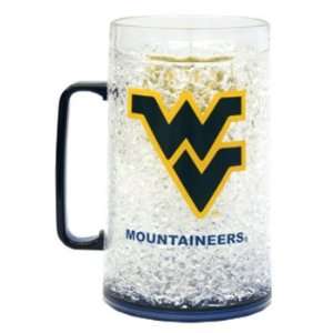  West Virginia Mountaineers Crystal Freezer Mug   Monster 