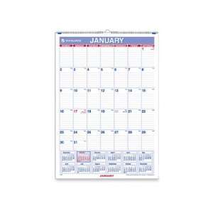   Monthly Wall Calendar, 12 Mth, Jan Dec 2010, 1PPM,