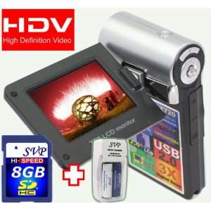  SVP T400 Silver 1280x720p True HD Camcorder with 2.4 LCD 