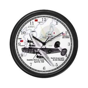  B 25 Mitchell 1942 Military Wall Clock by 