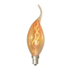 Bulbrite 413115 15W Nostalgic Flame Tip Chandelier Bulb