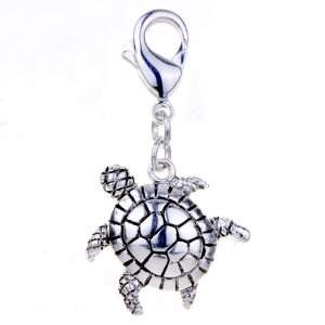  Amore Lavita(tm) Turtle 925 Sterling Silver Clasp Pendant 