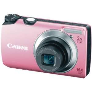   16.0 Megapixel PowerShot A3300 IS Digital Camera (Pink) Camera