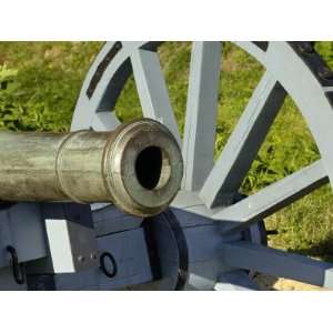 Close Up of a Revolutionary War Cannon at Yorktown Battlefield 