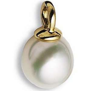   Sea Cultured Pearl Pendant in 18 kt Yellow Gold with FREE Gold Chain