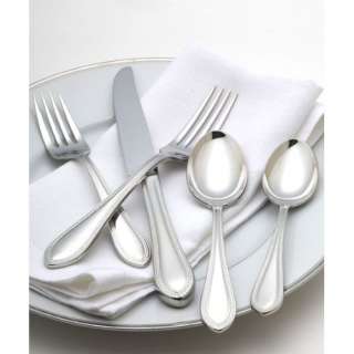   Brayton Bead 47 Piece 18/10 Stainless Steel Flatware Set with Caddy
