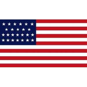  4 x 6 Feet 25 Star U.S. Flag (1836 1837) Nylon   indoor 