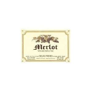  Delas Merlot Vin De Pays Grocery & Gourmet Food