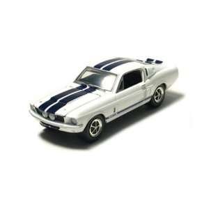  1967 Shelby GT 500 Fastback 1/64 White w/Blue Stripes 