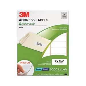  MMM3700C 3M LABEL,1X25/8,ADDRS,WHT