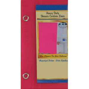  Hot Pink Plastic Shower Curtain Liner with Grommets 