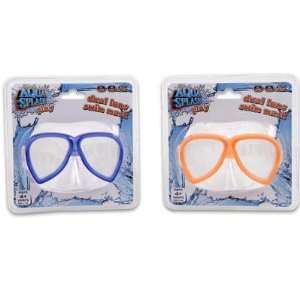  Dual Lens with Nose Cover Dive Mask   Orange Sports 