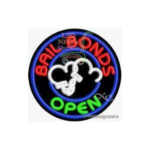  Bail Bonds Neon Sign 26 Tall x 26 Wide x 3 Deep 