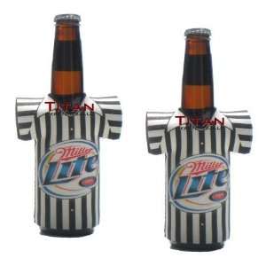 Miller Lite Bottle Jerseys   Referee  Neoprene Beer Koozies   Set of 