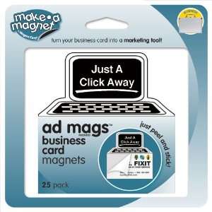  MagnaCard Just A Click Away Advertising Magnets, 25 