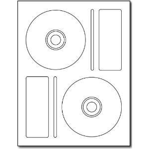  2up Memorex Style CD Labels   250 Sheets / 500 Labels 