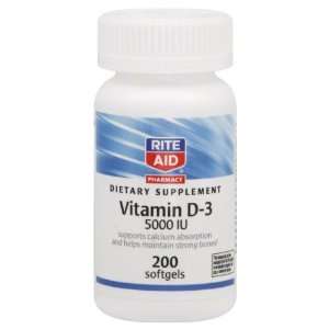 Rite Aid Vitamin D 3, 200 ea