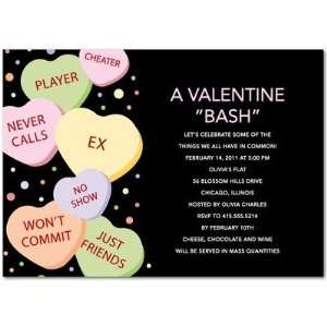  Valentines Day Party Invitations   Not So Sweet Hearts By 