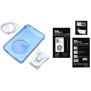 eXtreme iPod Video/5G (30GB) Blue Crystal Clear Case + Lanyard + Belt 