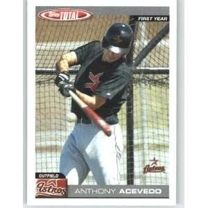  2004 Topps Total #832 Anthony Acevedo FY RC   Houston 