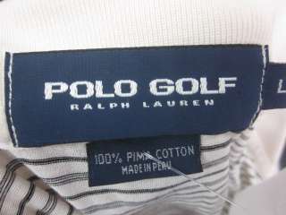 POLO GOLF RALPH LAUREN Mens Striped Polo Shirt Large  