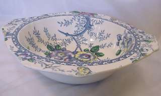 Alfred Meakin Medway Decor Blue Multicolor Round Vegetable Bowl  