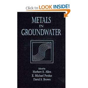  Metals in Groundwater [Hardcover] Herbert E. Allen Books