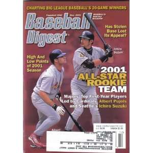  Baseball Digest December 2001, Albert Pujols of St. Louis Cardinals 