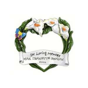  3512 In Loving Memory w/ Lilies Personalized Christmas 