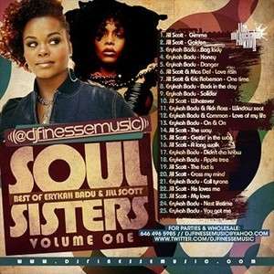 DJ Finesse Jill Scott & Erykah Badu Soul Sisters Mix CD  