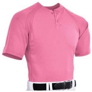 Dri Gear Youth Placket Jerseys, Two Button   (Pink)   Youth 