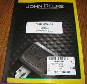 John Deere LX255 Lawn Tractor Parts Catalog Manual jd  