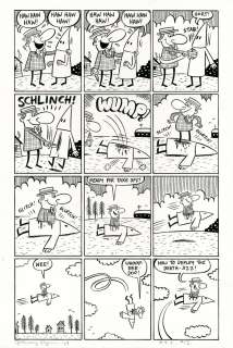 JOHNNY RYAN Angry Youth Comix #12 p15 ORIG COMIC ART  