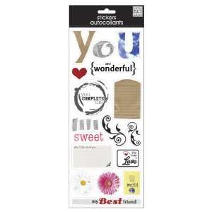  New   Sayings Stickers 5.5X12 Sheet You by Me & My Big 